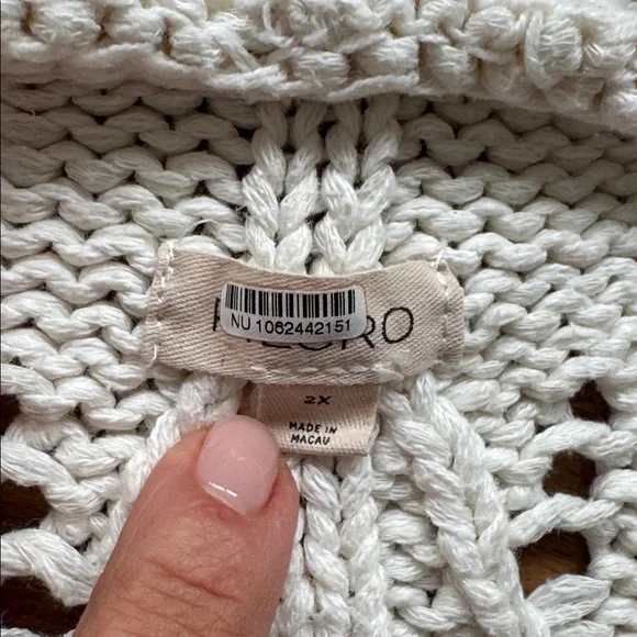 PILCRO EMBROIDERED CHUNKY KNIT SWEATER 2X - Picture 3 of 5